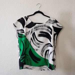 Vince Camuto Short Sleeve Blouse Sz M